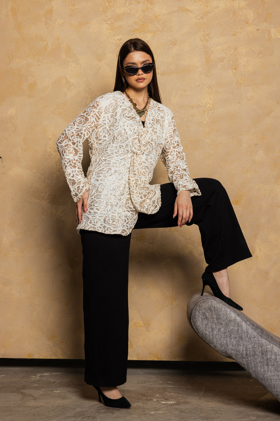 Velora Shine Shirt White